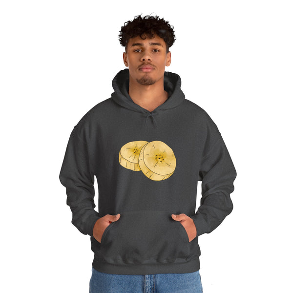 Sliced Banana Unisex Hooded Sweatshirt (vivid colors)