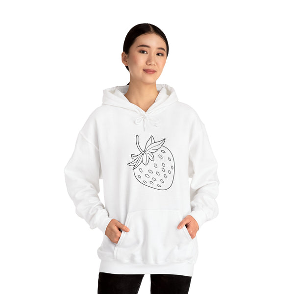 Big Strawberry Unisex Hooded Sweatshirt