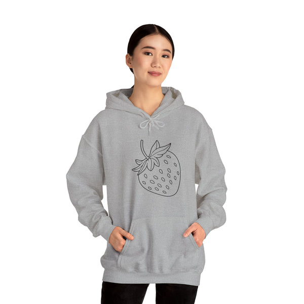 Big Strawberry Unisex Hooded Sweatshirt